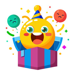 Obraz premium happy birthday clown Emoji