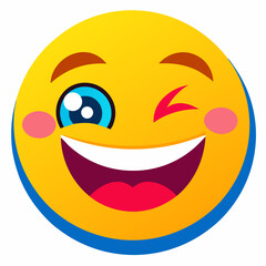 Fototapeta premium vector illustration of a smiling face