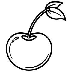 Cherry Barb line art vector