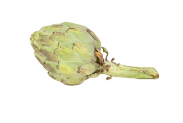 Fresh vegetable artichoke isolated on a white background