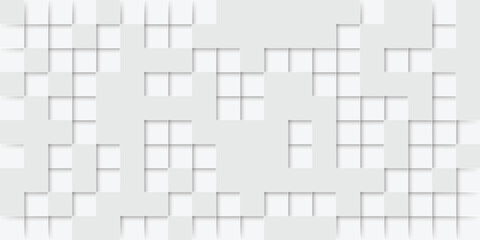 Abstract Geometric Pattern of Interlocking Squares