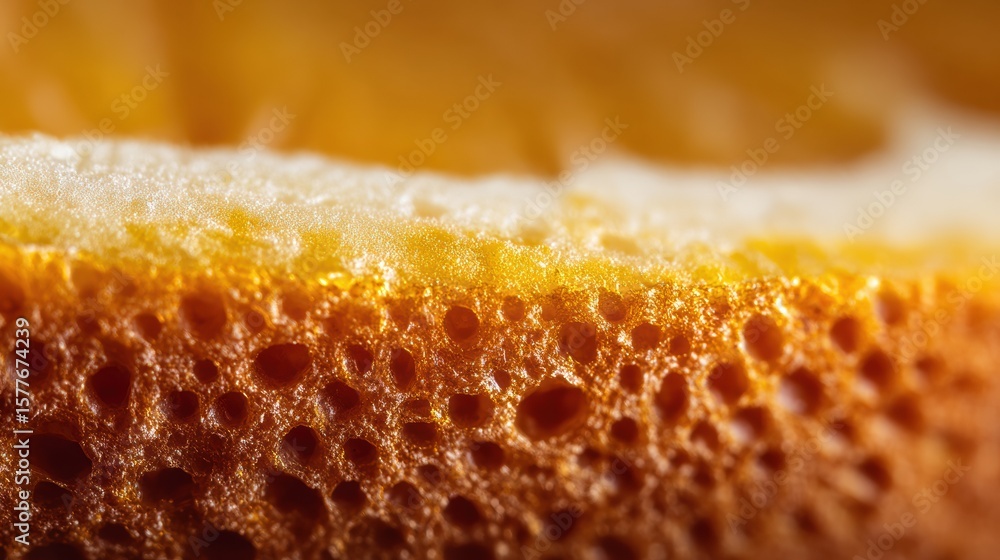 Aufkleber close-up view of vibrant orange peel texture highlighting intricate patterns and cleanliness on the 