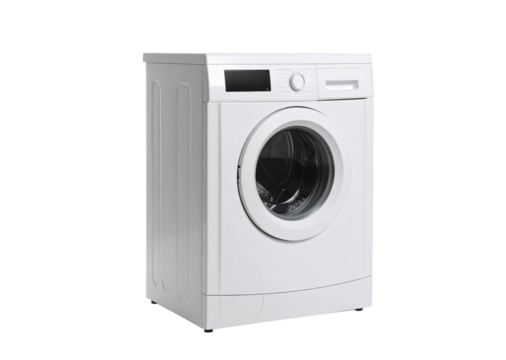 Washing machine isolated on a transparent background..