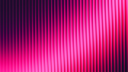 Ribbed futuristic fractal glass texture with bright dreamy gradient of deep magenta and fiery crimson colors. Hypnotic flow of pink desire. Passion glows in every wave of rich deep glowing temptation