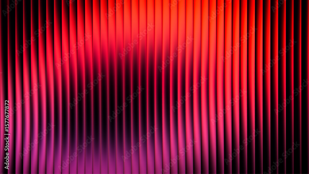 Aufkleber futuristic vibrant circular gradient pattern with ribbed fractal glass texture blending smooth radia