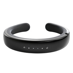 Smart Neck Massager Relaxation Device Wearable Health Tech Stress Relief on transparent background