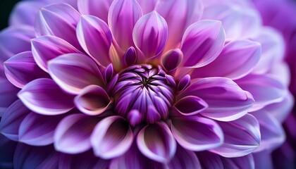 macro shot of a dahlia elma purple flower