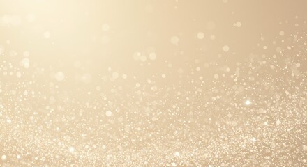 Elegant Champagne Gold Glitter Background: Festive, Sparkling, Abstract Texture