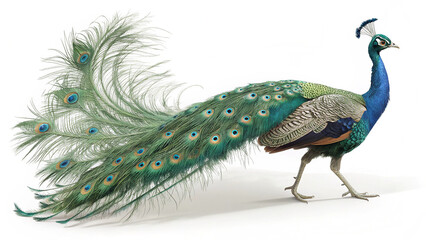Fototapeta premium peacock with feathers