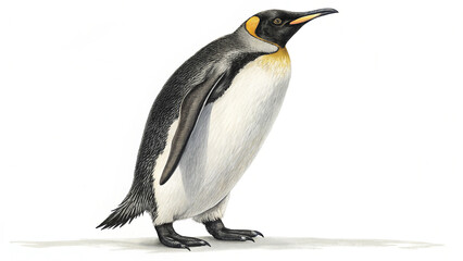 Naklejka premium penguin isolated on white