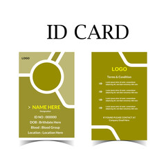 Id Card Design Template File