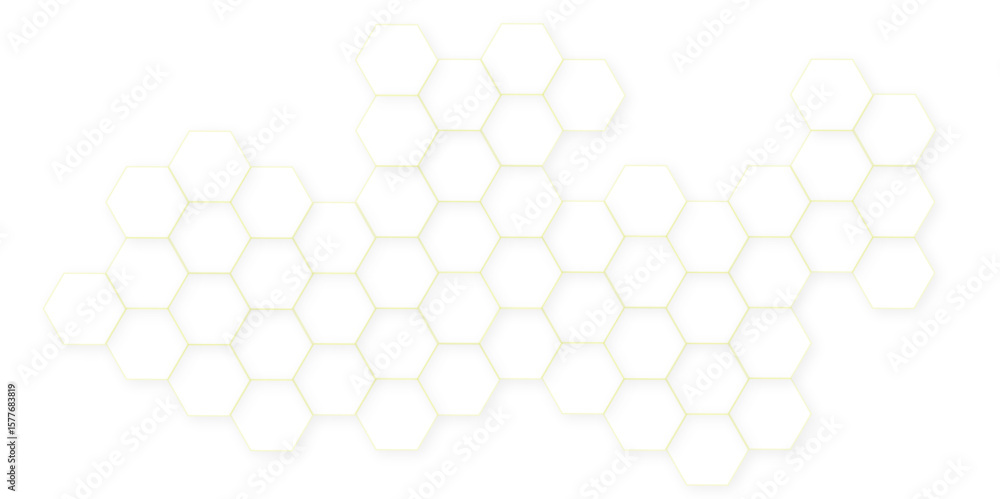Poster abstract white hexagon concept background. seamless pattern with hexagon. hexagonal white hexagons h