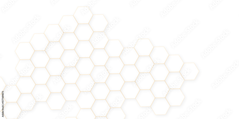 Poster abstract white hexagon concept background. seamless pattern with hexagon. hexagonal white hexagons h
