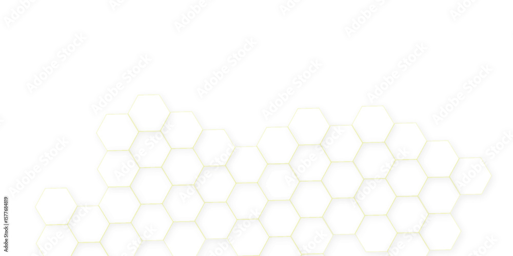 Aufkleber abstract white hexagon concept background. seamless pattern with hexagon. hexagonal white hexagons h