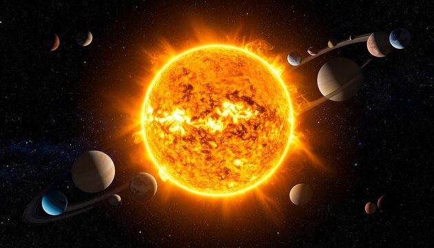 Solar system illustration