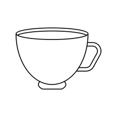 cup lineal icon with white background vector stock illustration