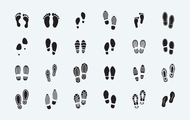 footstep, human footprint icon, shoes foot printing, Boot sole, bare feet, baby footprint, high heel