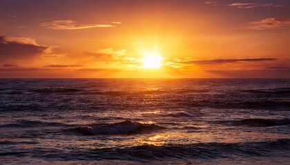 Obraz premium sunrise over ocean landscape