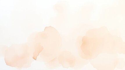Abstract watercolor background with dynamic orange and beige color splashes