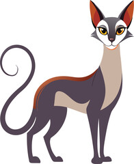 vector illustration of a cat