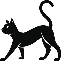 black cat vector illustration