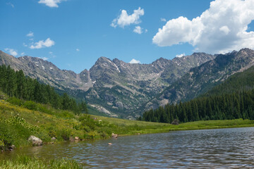 Piney Lake near Vail Colorado in the Rocky Mountains