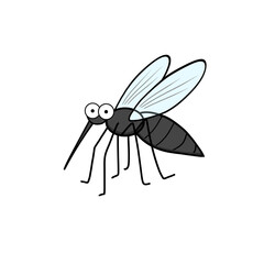 mosquito insect cartoon illustration