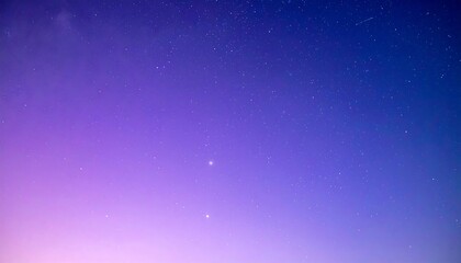 Obraz premium Purple and Blue Cosmic Horizon Blending into Star-Filled Sky