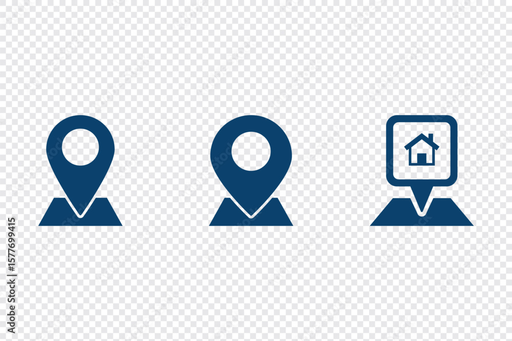 Poster location icon design. location symbol. address icon. location pin icon. map pin place marker. map ma