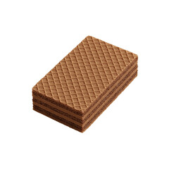 Delicious Chocolate Wafer Photo Isolated on White Background &ndash; Perfect for Branding & Design Inspiration. PNG images of wafer.