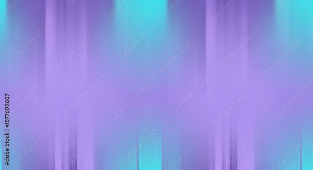 Poster abstract background with vertical blurred lines transitioning from teal to lavender, creating a soft