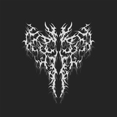 Neo-tribal tattoo. Abstract ethnic shapes in gothic style. Individual design elements for decoration, posters, and t-shirts.
