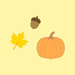 Autumn element set