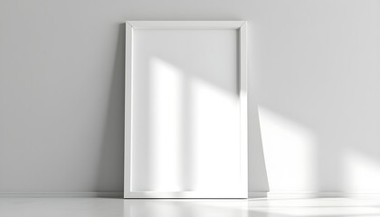 Minimalist modern photo frame. Minimal photo frame for mock up. Clean and simple style home decoration. pink and blue color tone. Aesthetic interior design. relax and chill. key up.