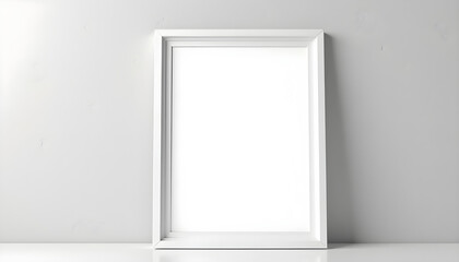 Minimalist modern photo frame. Minimal photo frame for mock up. Clean and simple style home decoration. pink and blue color tone. Aesthetic interior design. relax and chill. key up.