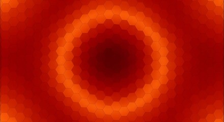 Vivid abstract design featuring hexagonal shapes with gradient tones, creating a warm and harmonious visual impression.