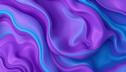 Obraz premium Abstract Fluid Art in Shades of Purple and Blue for Design Backgrounds