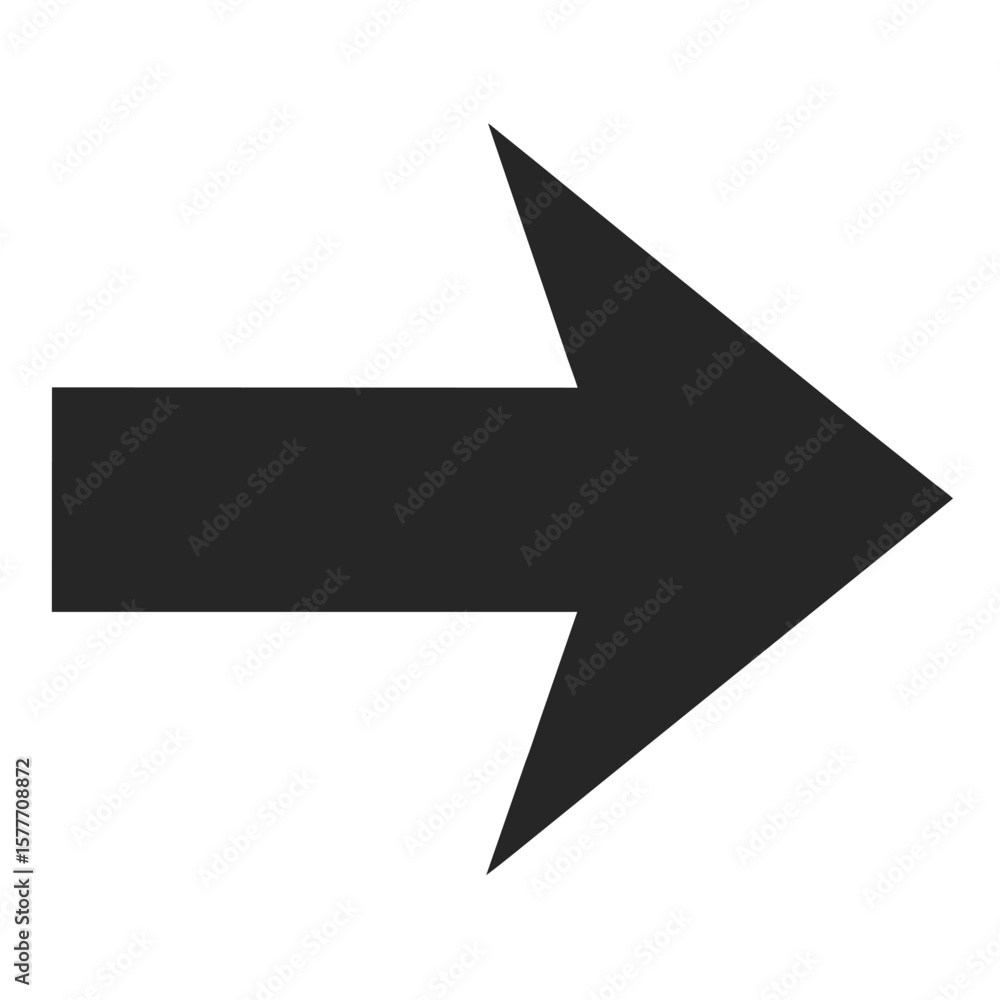 Poster simple black silhouette of a logout arrow icon pointing right
