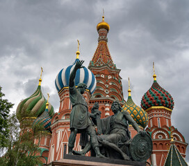 Monument to Minin and Pozharsky. City of Moscow. Russia June 2025