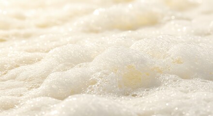 Obraz premium Creamy White Foam Texture: Soft, Airy, and Luxurious Background
