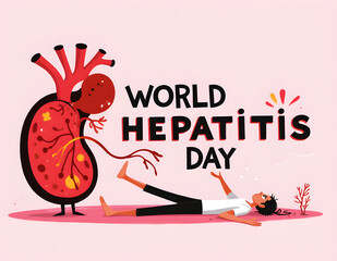 Ai generated image of world hepatitis day
