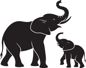 "Majestic Elephant Silhouette Vector"

"Walking Elephant Outline Art"

"Tribal Elephant Design Clipart"

"Cute Baby Elephant Silhouette"

"Elephant Family in Safari Style"

