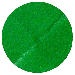 PNG Blank green glued sticky round label sticker cut out design element