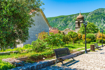 Kotor - a fortified town on Adriatic coast in Montenegro