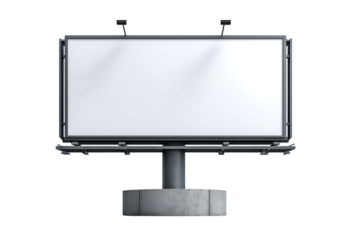 Blank billboard mockup for advertising.