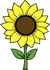 Sunflower cartoon