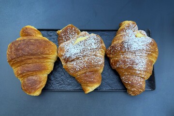 fresh baked croissants