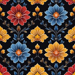 Royal Indian Mandala Seamless Pattern