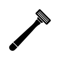 razor silhouette icon isolated vector art