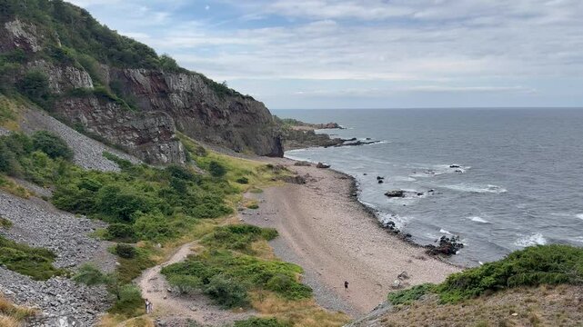 View of Hovs Hallar nature reserve in Sweden. Famous destination for hiking